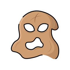 Isolated phantom icon halloween illustration