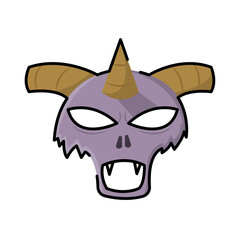 Isolated devil icon halloween illustration