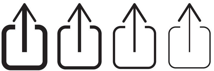 Share vector icon set. Share, link or connection icon