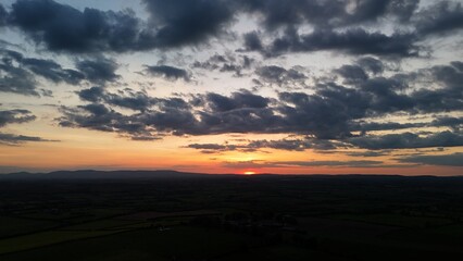 sunset in the clouds