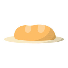 Isolated bread coffee shop illustration