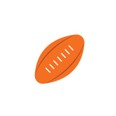 American football ball icon. Vector