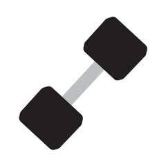 Square head dumbbell icon. Vector