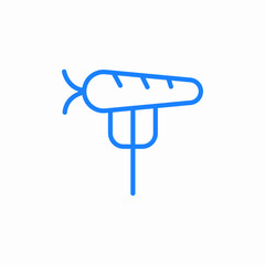 carrot on stick icon sign vector