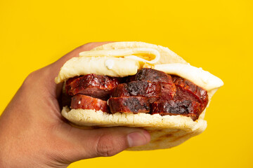 arepa con chorizo