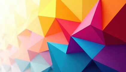 Geometric abstract shapes, vibrant color blocks, continuous print, pattern, lines