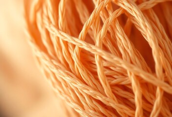 close up of a string of orange color