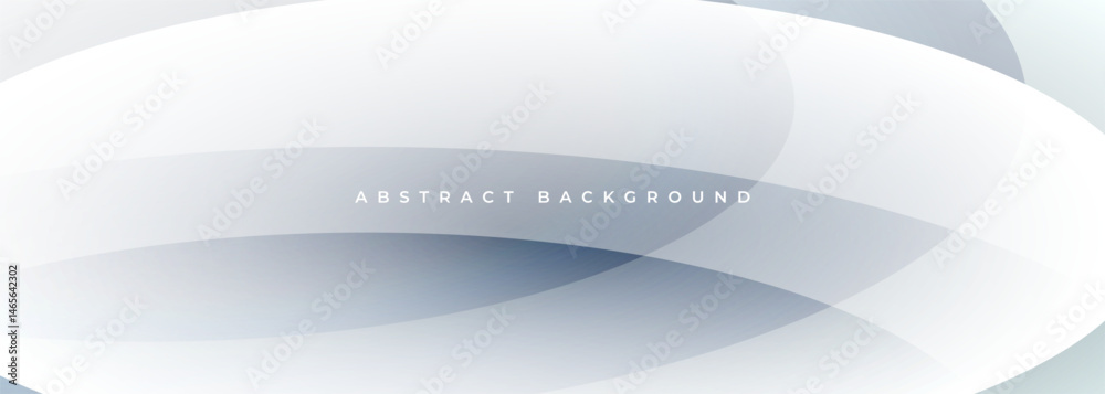 Aufkleber white and soft grey modern abstract background with gray curves and wave shapes. vector illustration