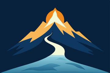 winter mountain landscape