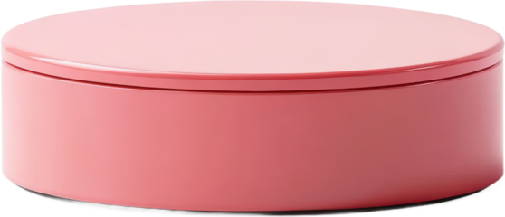 Pink Oval Storage Box