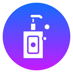 Bold Glyph Liquid Soap Gradient Circle Icon