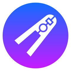 Bold Glyph Clothes Pin Gradient Circle Icon