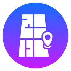 Bold Glyph Mop Gradient Circle Icon