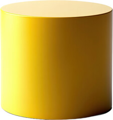 Obraz premium Solid Yellow Cylindrical Shape