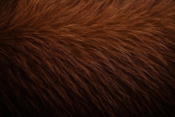Fototapeta premium Close-up texture of brown animal fur for background or design