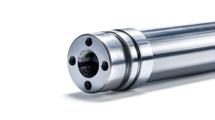 Inspect Precision with a Slice of Hydraulic Piston Rod Captured in Commercial Front‑View Detail