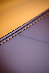 close up of a purple leather material