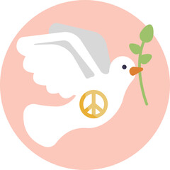 A classic emblem of anti-war activism, commonly seen in counterculture movements.