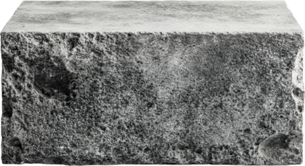 Gray Rough Stone Block