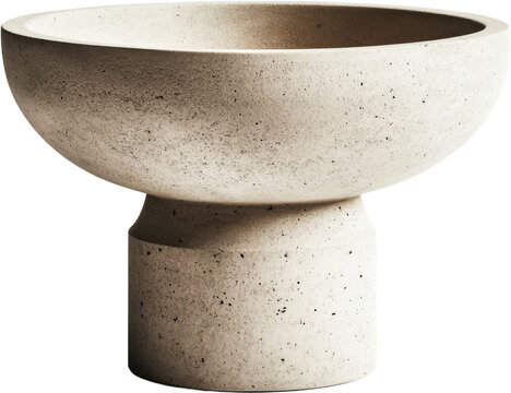 Modern Concrete Bowl with Stand