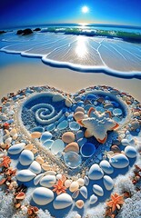 sea shells on the beach