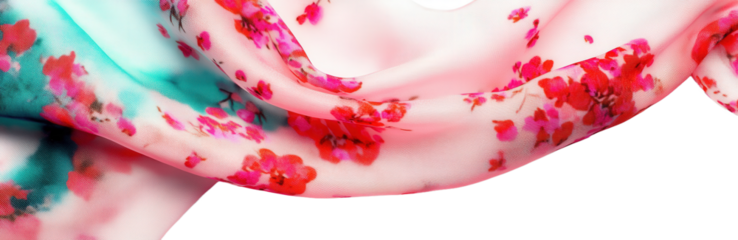 Delicate Floral Print Fabric