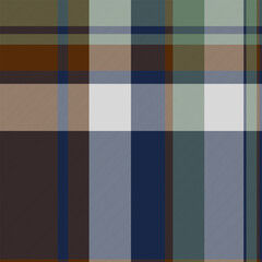 Classic plaid pattern in muted earthy tones. Creates a warm, cozy feel. Ideal for backgrounds, textiles, or designs needing a rustic, timeless element. Versatile texture.