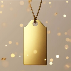 New Year festive threedimensional price tag