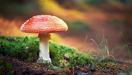 Fototapeta premium wild amanita muscaria or fly agaric