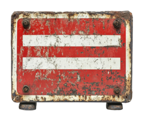 Traffic barrier blockade urban area object street ground level safety concept isolated on transparent background