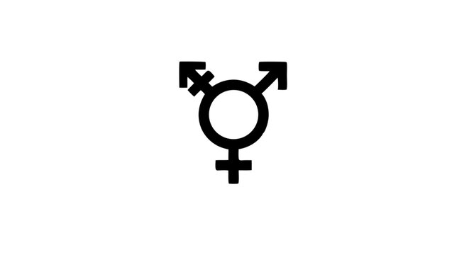 Transgender symbol vector png, svg.