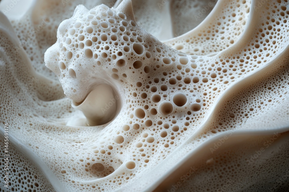 Poster delicate patterns and textures emerge from a captivating design showcasing intricate processes of cr