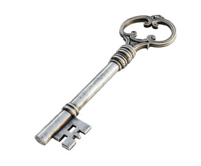 Unlocking mysteries antique key vintage artistic vibe isolated on transparent background