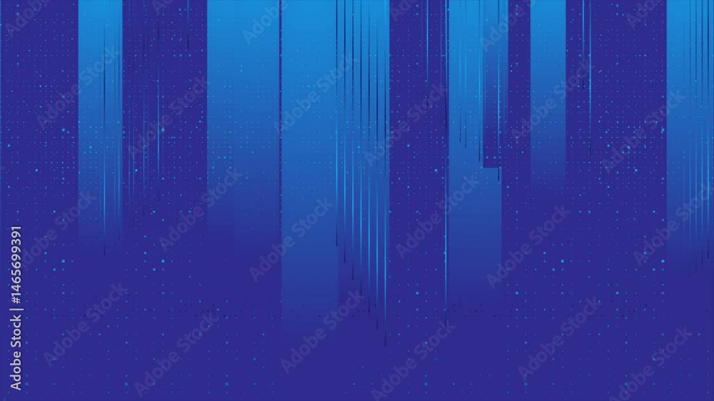 Poster blue and violet minimal geometric abstract background with stripes, lines and halftone dots. seamles
