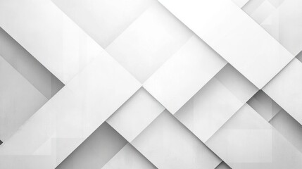 Obraz premium abstract geometric pattern with overlapping white and light gray rectangular shapes creating depth and shadow effects