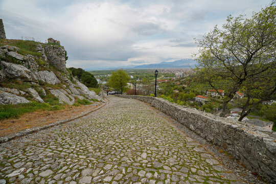 panoramic view of the Shkodra area from the Rozafa Castle