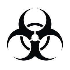 biohazard icon vector illustration