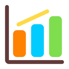 Graph Chart Colorful Flat Icon