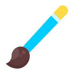 Brush Colorful Flat Icon