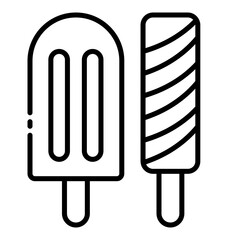 sweet treat icon for popsicle summer refreshment