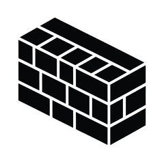 brick icon vector illustration