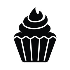 cupcake meringue icon vector illustration