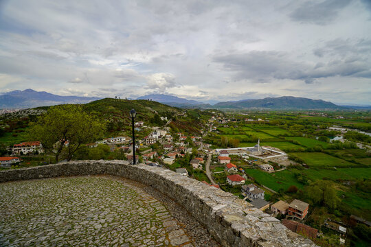panoramic view of the Shkodra area from the Rozafa Castle