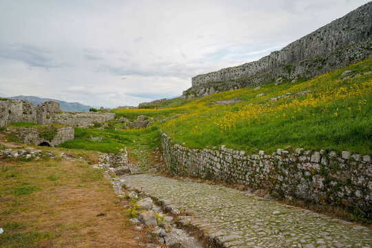 panoramic view of the Shkodra area from the Rozafa Castle