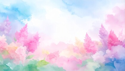 Fototapeta premium Abstract border frame of flowers painting with summer flowers Celosia background graphic resource