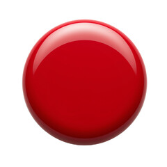 Bright red glossy circle on a black background.
