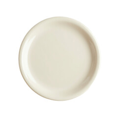 Empty white plate ready for presentation.