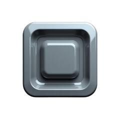 Modern glossy square button design example.
