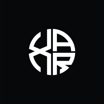 XAR logo XAR icon XAR monogram XAR letter minimalist Circle flat Unique modern abstract logo design.