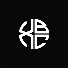 XBC logo XBC icon XBC monogram XBC letter minimalist Circle flat Unique modern abstract logo design.